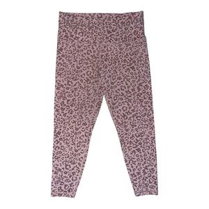 Athleta Blush Leopard Print Leggings